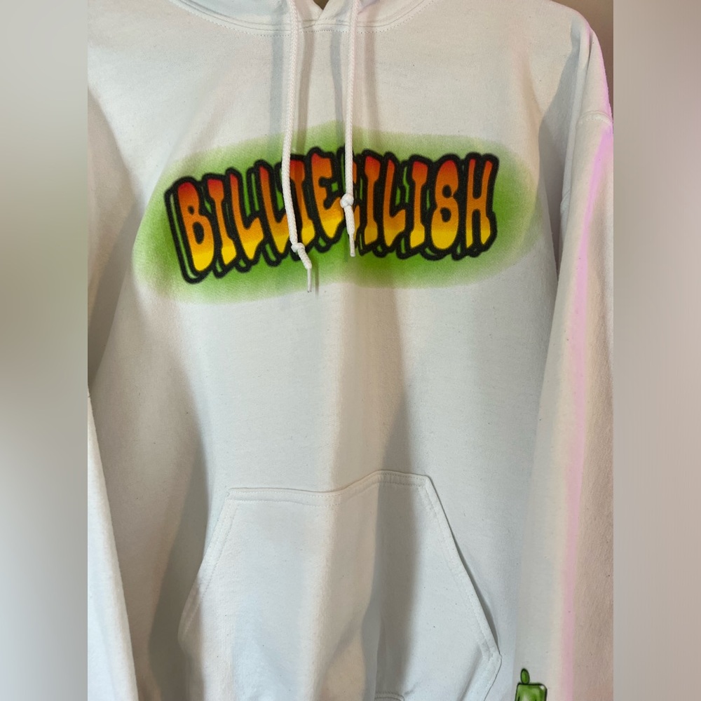 Billie Eilish Sweatshirt Hoodie Size Large - Picture 5 of 5